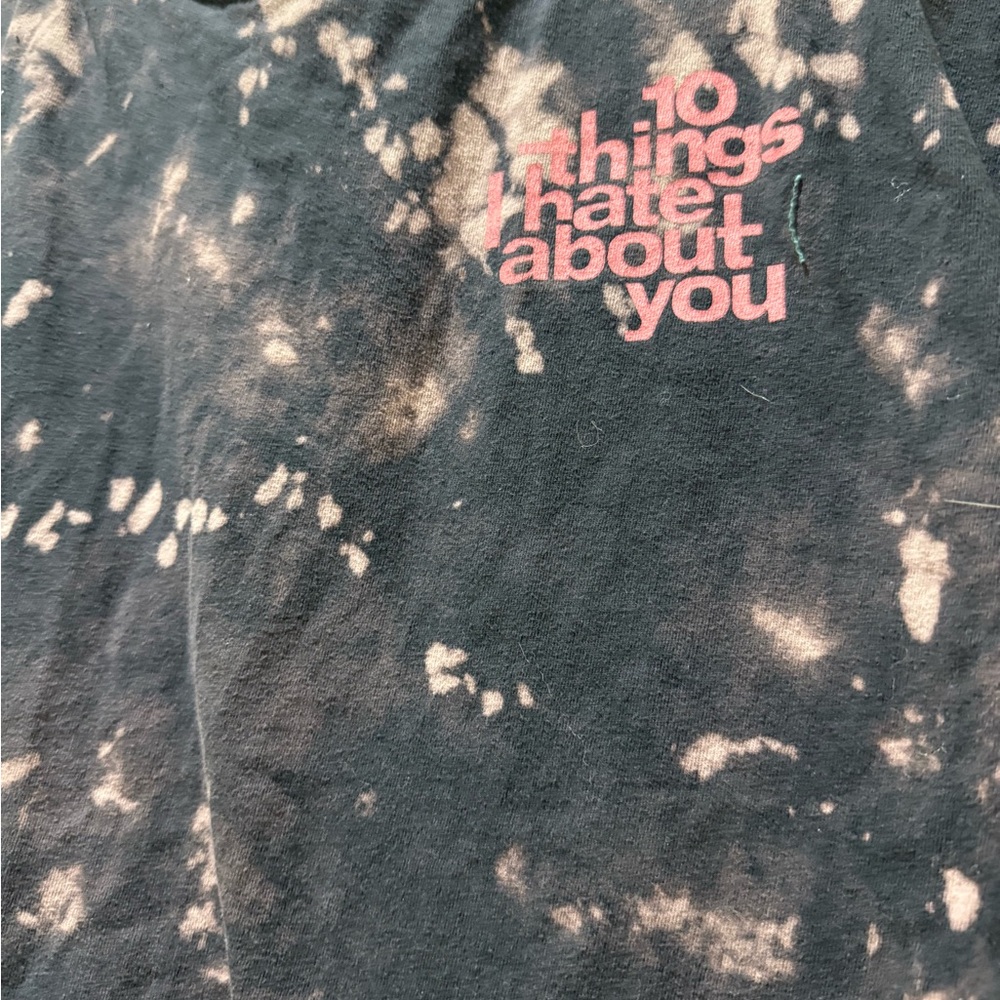 Women’s 10 Things I Hate About You movie short sleeve tie dye t-shirt, size M